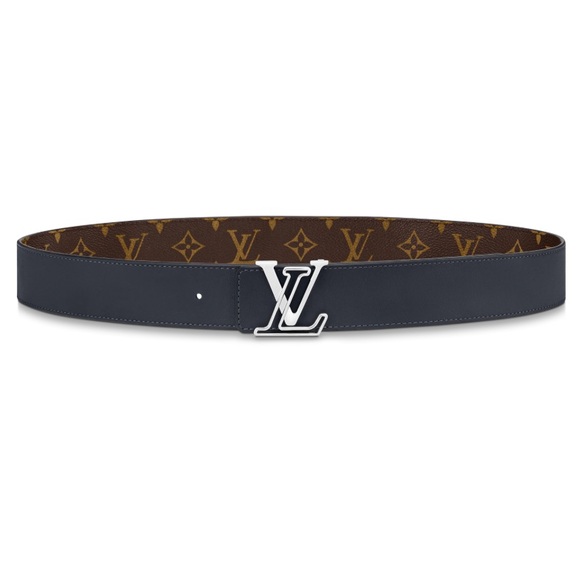 LOUIS VUITTON | LV Line 40 mm Reversible Blue Belt - Picture 6 of 9